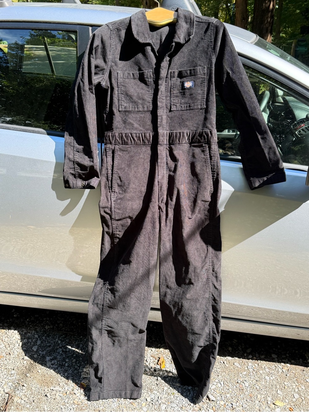 Dickies Black Corduroy Kids Coverall Jumpsuit